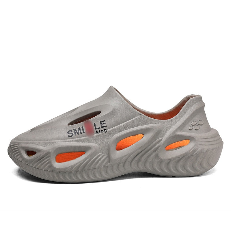 🏖️Summer Exclusive-Men's Thick Bottom Hollow Outdoor Slippers✨