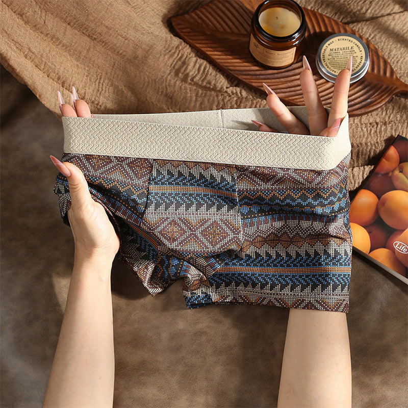 Men's Breathable Geometric Pattern Boxer Briefs(Buy 1 Get 2 Free)