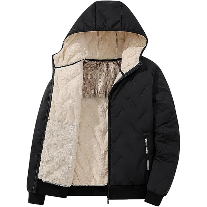 🔥HOT SALE 50% OFF-Men's Winter Warm Zipper Hooded Coat