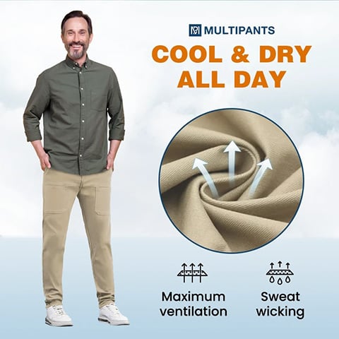 🔥Last Day Sale 70% OFF🏆👖MultiPants – High Stretch Multi-pocket Durable Cargo Pants✨