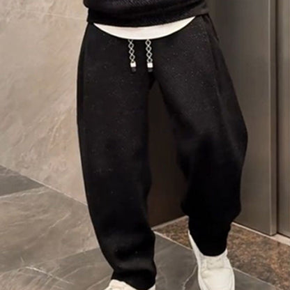 Men’s Stylish Hoodie & Wide Leg Pants 2-Piece Set