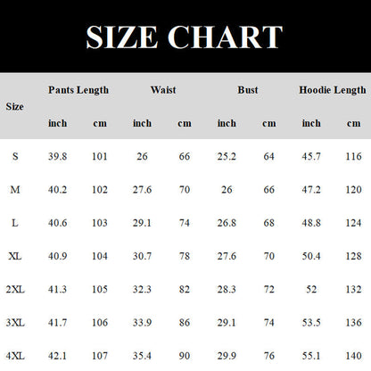 Men’s Stylish Hoodie & Wide Leg Pants 2-Piece Set