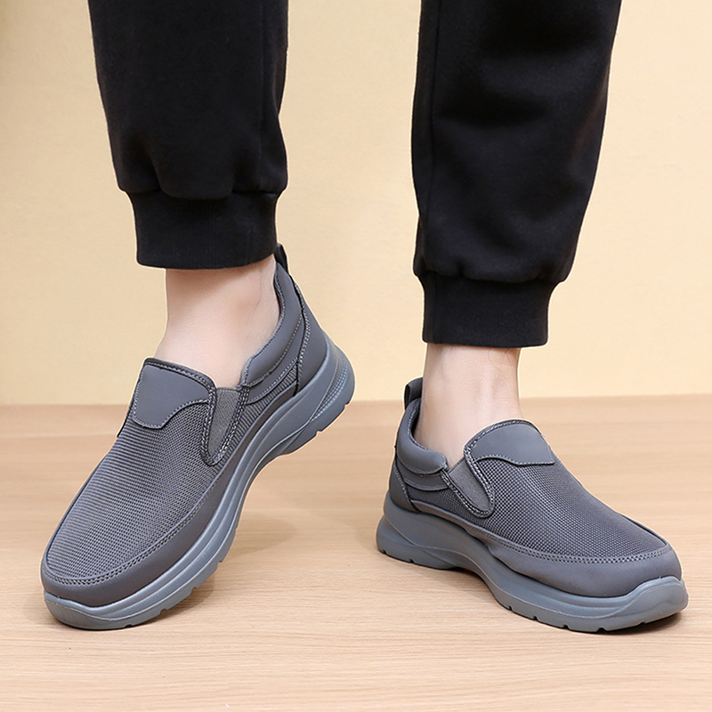 👟 60% OFF NOW! ✨ Men's Orthopedic Breathable Slip-On Sneakers - Arch Support with Memory Foam Insoles for All-Day Comfort 🏃‍♂️💨