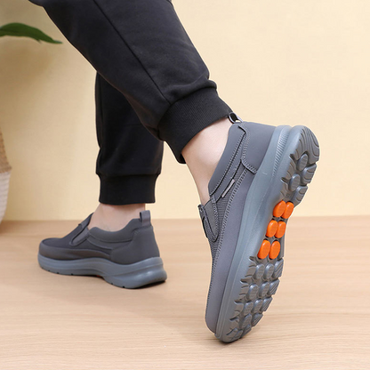 👟 60% OFF NOW! ✨ Men's Orthopedic Breathable Slip-On Sneakers - Arch Support with Memory Foam Insoles for All-Day Comfort 🏃‍♂️💨