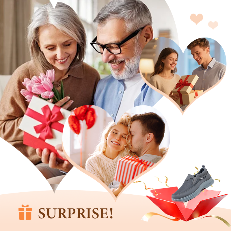 👟 60% OFF NOW! ✨ Men's Orthopedic Breathable Slip-On Sneakers - Arch Support with Memory Foam Insoles for All-Day Comfort 🏃‍♂️💨