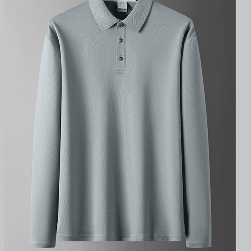 Men's Solid-Color Business-Casual Top