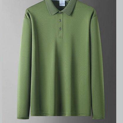 Men's Solid-Color Business-Casual Top
