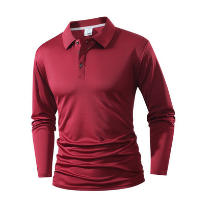 Men's Solid-Color Business-Casual Top