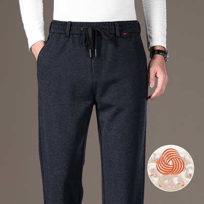 Men's Classic Fit Warm Casual Drawstring Pants