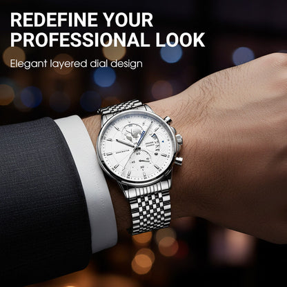 ⏳Time-Limited Special⏰Men's watch with globe motif in maritime style