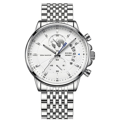 ⏳Time-Limited Special⏰Men's watch with globe motif in maritime style